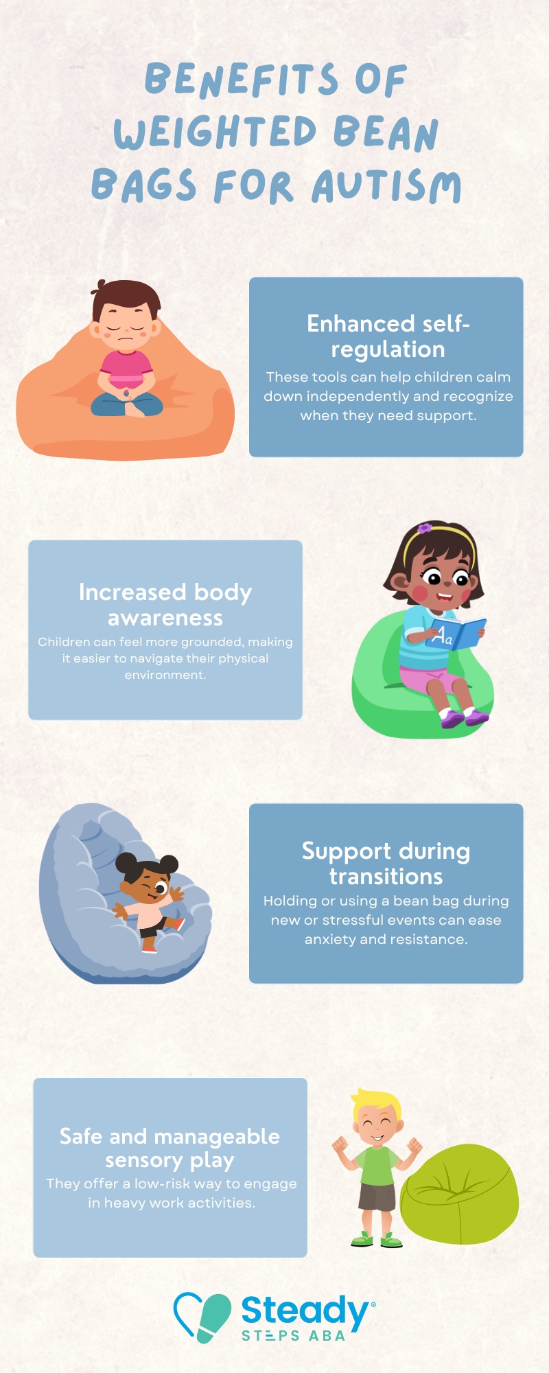 weighted bean bags for autism